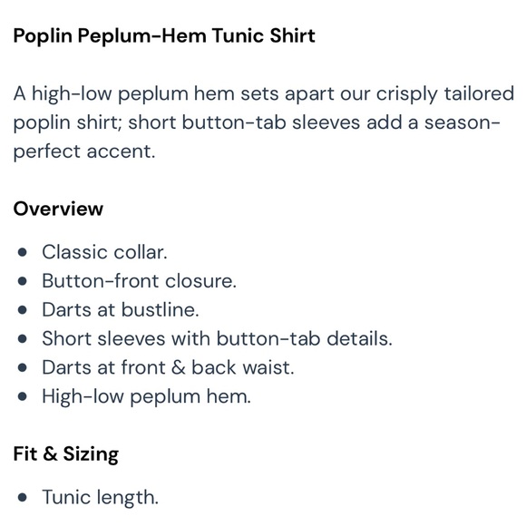 New York & Company peplum hem tunic top blouse - Picture 5 of 5